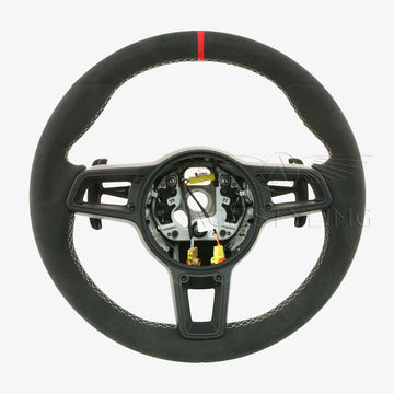 17-19 Porsche GT2 RS GT3 RS Suede Alcantara Steering Wheel # 9P1-419-091-GD-RBU