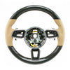17-19 Porsche 911 Cayman Boxster Carbon Fiber Luxor Leather Steering Wheel # 9P1-419-091-EK-9J9