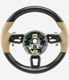 17-24 Porsche Cayman Boxster 911 Carbon Fiber Luxor Leather Steering Wheel # 9P1-419-091-EK-9J9