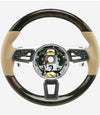 15-20 Porsche Macan Walnut Wood Luxor Leather Steering Wheel # 95B-419-091-AM-9J9