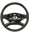 09-14 Mercedes-Benz S350 S400 S550 S600 Black Ash Wood Steering Wheel # 221-460-00-18-9E38