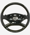 09-14 Mercedes-Benz S350 S400 S550 S600 Black Ash Wood Steering Wheel # 221-460-00-18-9E38