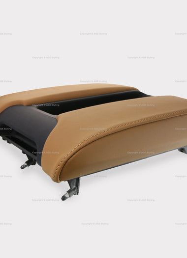 00-03 BMW M5 540i Center Console Armrest Caramel Leather # 51-16-2-698-668