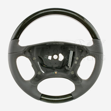 06-09 Mercedes-Benz E320 E350 E550 E63 CLS550 CLS63 Birdseye Maple Wood Leather Steering Wheel # 219-460-33-03-7F72