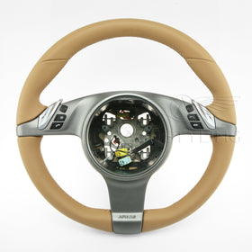 09-13 Porsche 997 Cayman Boxster PDK Steering Wheel Sand Beige # 997-347-803-24-T24