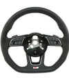 17-22 Audi A3 A4 A5 S3 S4 S5 S-Line Flat Bottom Steering Wheel # 8W0-419-091-GF-JAH