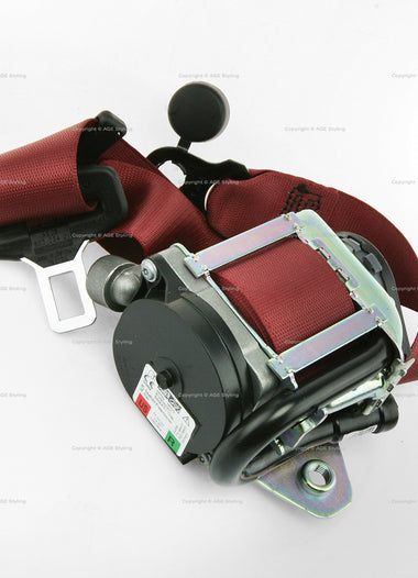 17-24 Porsche Boxster 718 Cayman Spyder Safety Belt Right Red # 981-803-034-01-OG6