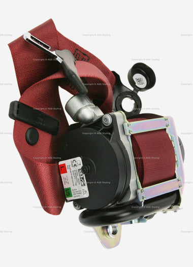 17-24 Porsche Boxster 718 Cayman Spyder Safety Belt Left Red # 981-803-033-02-OG6