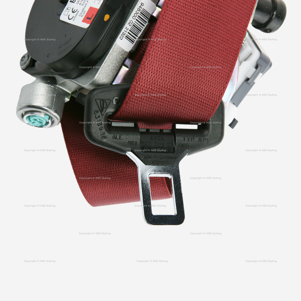17-24 Porsche Boxster 718 Cayman Spyder Safety Belt Left Red # 981-803-033-02-OG6