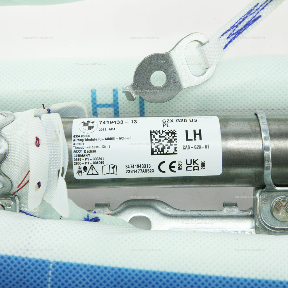 19-24 BMW 330e 330i M3 M340i Driver Head Airbag Window Curtain # 72-12-7-419-433