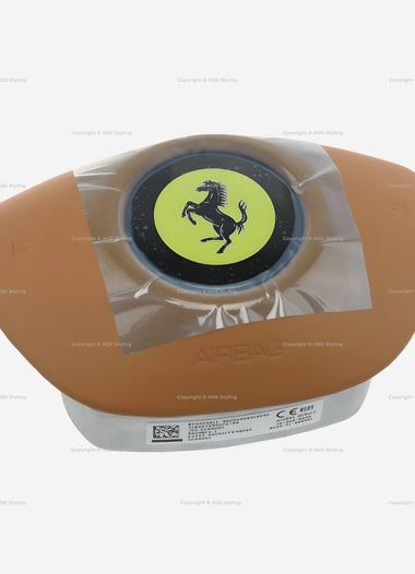 18-23 Ferrari Driver Airbag 812 Superfast F8 GTC4 Lusso Portofino Tan Leather # 0734534C1