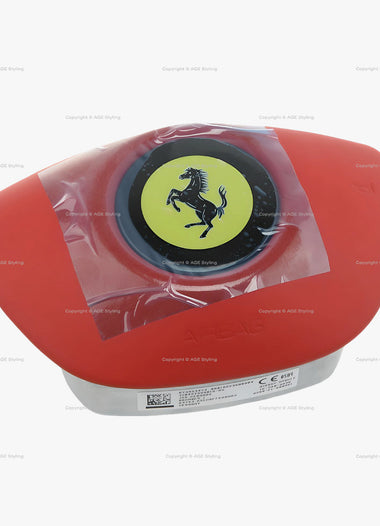 18-24 Ferrari Driver Airbag 812 Superfast F8 GTC4 Lusso Portofino Red Leather # 073453473