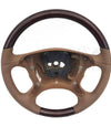 06-09 Mercedes-Benz E320 E350 E550 E63 CLS550 Walnut Wood Brown Leather Steering Wheel # 219-460-39-03-8N14