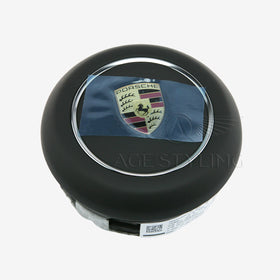 19-22 Porsche Cayenne Driver Airbag Black Leather # 9Y0-880-201-Q-A34
