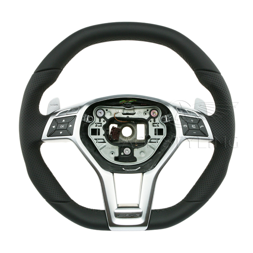 13-18 Mercedes-Benz SL63 AMG SL65 AMG Flat Bottom Steering Wheel # 231-460-31-03-9E38