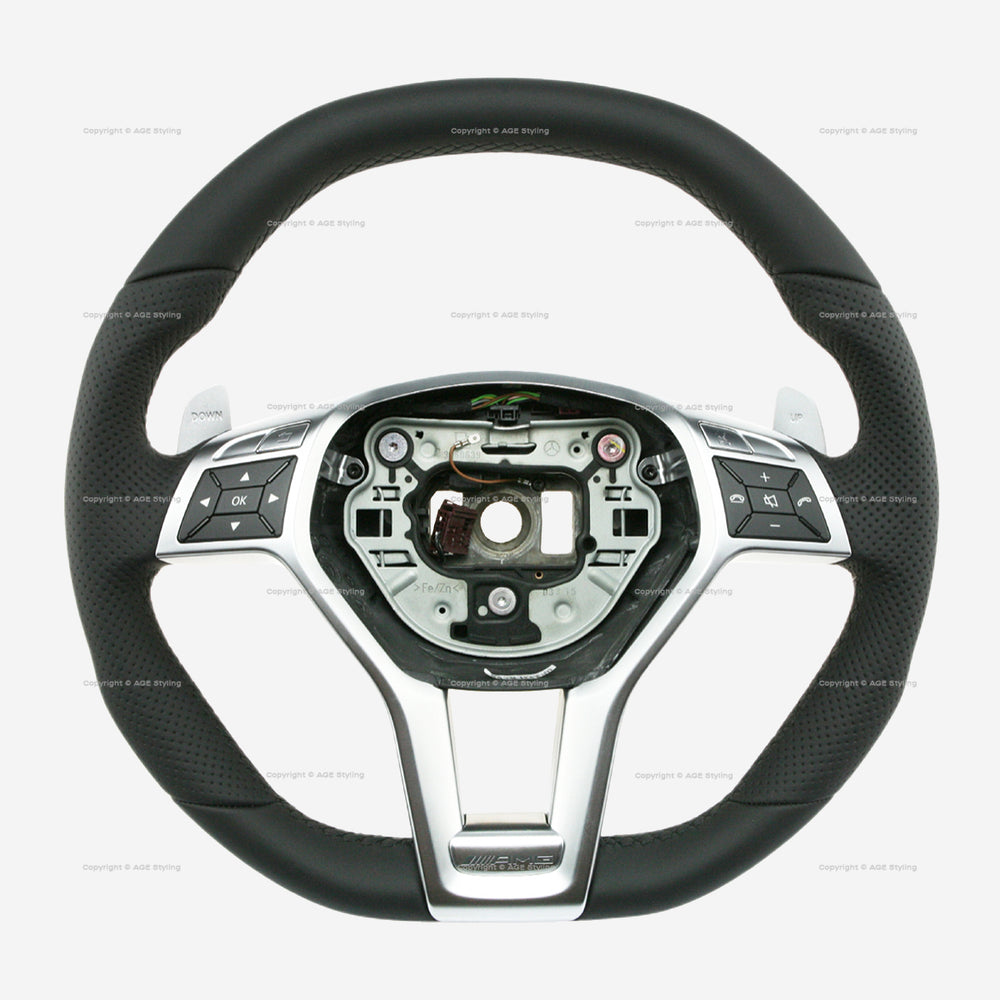 13-18 Mercedes-Benz SL63 AMG SL65 AMG Flat Bottom Steering Wheel # 231-460-31-03-9E38