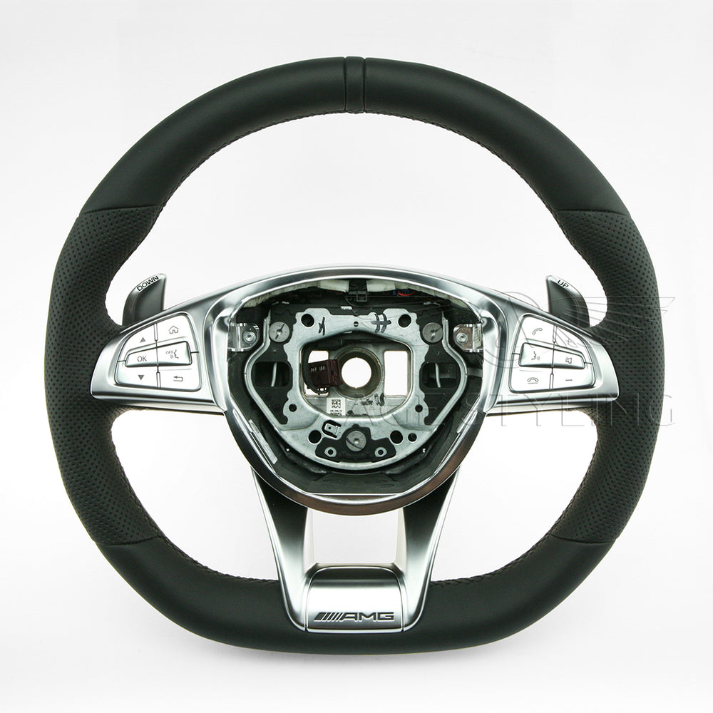 14-18 Mercedes-Benz S550e S600 S560 S600 S63 AMG S65 AMG Steering Wheel # 217-460-28-03-9E38