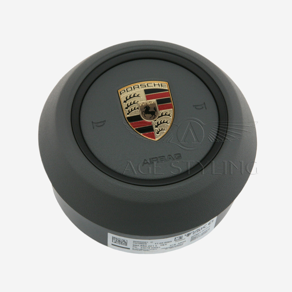 Porsche 911 992 Driver Airbag Gray Vinyl # 992-880-201-L-TST