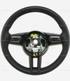 20-23 Porsche Taycan Black Leather Steering Wheel # 9J1-419-091-B-IA6