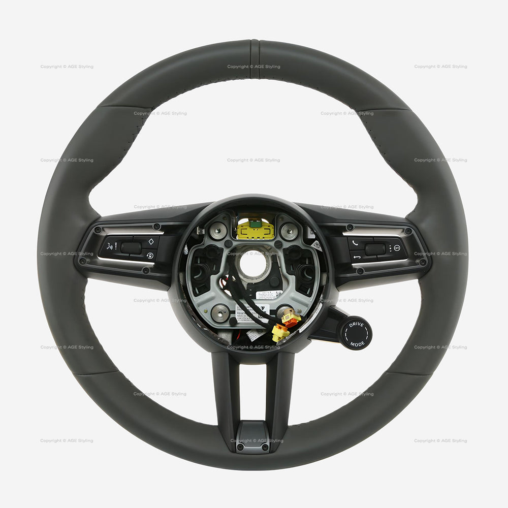 20-23 Porsche Taycan Steering Wheel Grey Leather # 9J1-419-091-AM-IB8