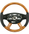 07-08 Mercedes-Benz S550 S600 S63 S65 Poplar Wood Steering Wheel # 221-460-27-03-9E38