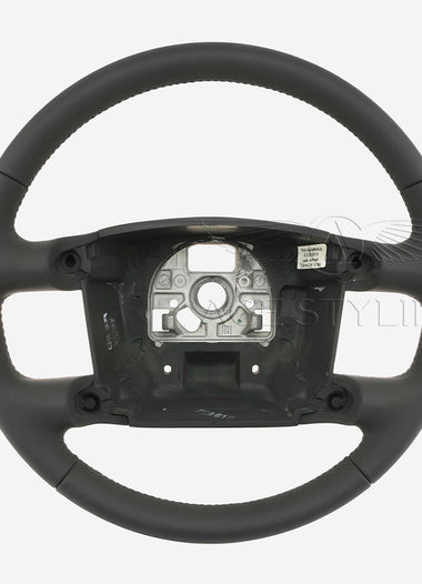 04-10 Volkswagen Touareg Phaeton Steering Wheel Grey Leather # 7L6-419-091-S-7B4