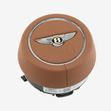 19-23 Bentley Bentayga Driver Airbag Newmarket Tan # 36A-880-201-E-W09