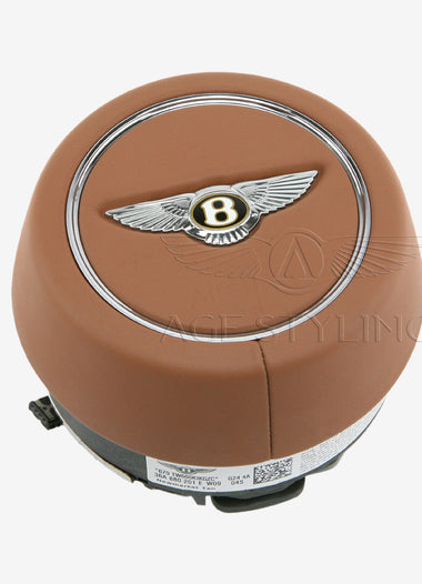 19-23 Bentley Bentayga Driver Airbag Newmarket Tan # 36A-880-201-E-W09