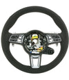 19-22 Porsche Cayenne Turbo Black Suede Steering Wheel # 9Y0-419-091-BQ-2W0