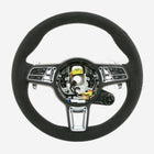 Porsche Cayenne Turbo Lenkrad (19-23) aus schwarzem Wildleder und Alcantara # 9Y0-419-091-BQ-2W0