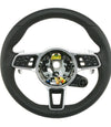 18-22 Porsche Cayenne PDK Multimedia Black Leather Heated Steering Wheel # 9Y0-419-091-JH-A34