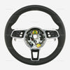 19-23 Porsche Cayenne PDK Multimedia Black Leather Heated Steering Wheel # 9Y0-419-091-JT-A34