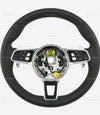 19-23 Porsche Cayenne PDK Multimedia Black Leather Heated Steering Wheel # 9Y0-419-091-JT-A34