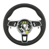 19-22 Porsche Cayenne PDK Multimedia Black Leather Heated Steering Wheel # 9Y0-419-091-JT-A34