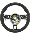 19-22 Porsche Cayenne PDK Multimedia Black Leather Heated Steering Wheel # 9Y0-419-091-JT-A34