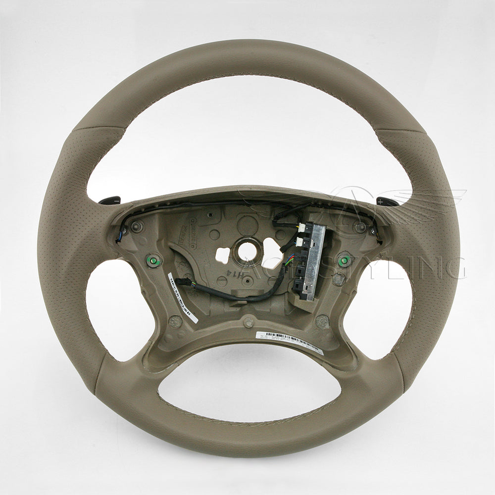 07-09 Mercedes-Benz CLK350 CLK550 CLK63 AMG Steering Wheel Dark Pearl Leather # 209-460-33-03-8L00