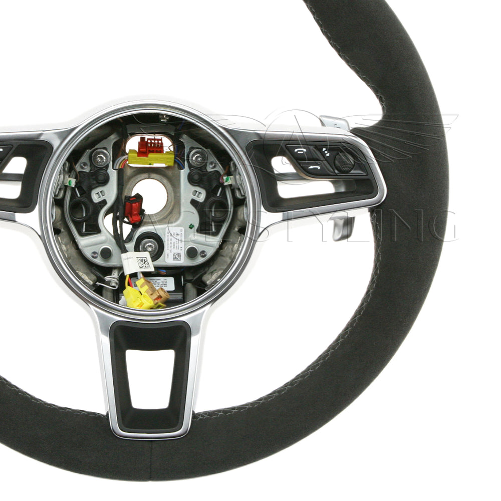 1618 Porsche Macan Suede Alcantara PDK Steering Wheel 95B419091A AGE Styling