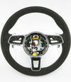 16-18 Porsche Macan Suede Alcantara PDK Steering Wheel # 95B-419-091-AP-2W0