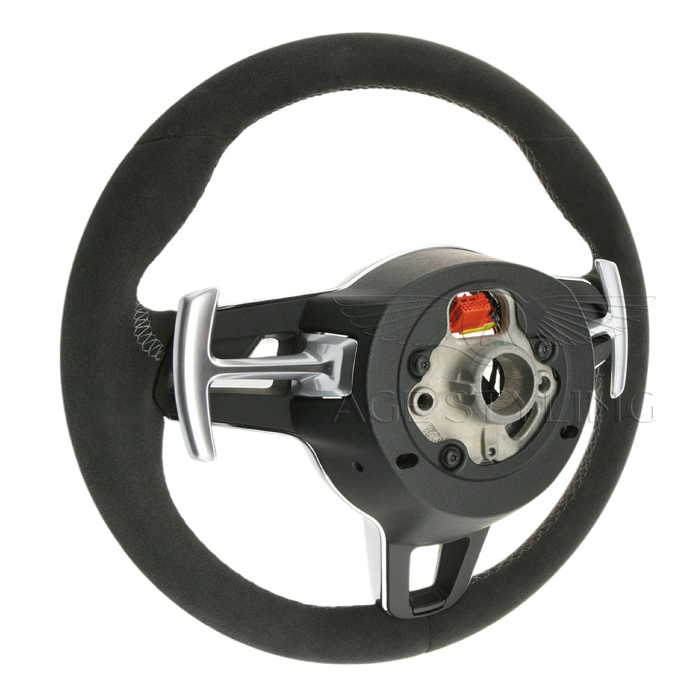 1618 Porsche Macan Suede Alcantara PDK Steering Wheel 95B419091A AGE Styling