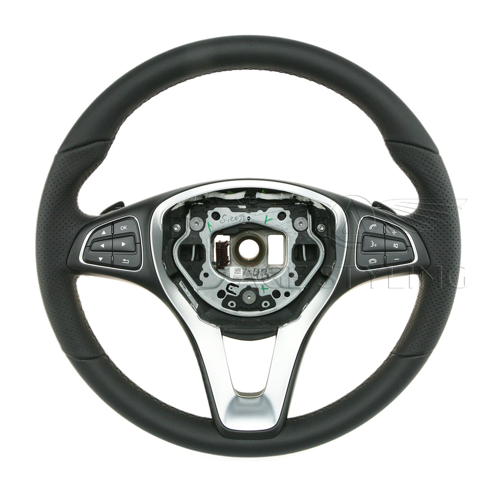 16-21 Mercedes-Benz Metris Leather Multimedia Steering Wheel # 000-460-82-03-9E38