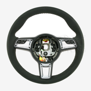 17-23 Porsche Cayman 718 Boxster GT Style Suede Steering Wheel # 9P1-419-091-FA-2W0