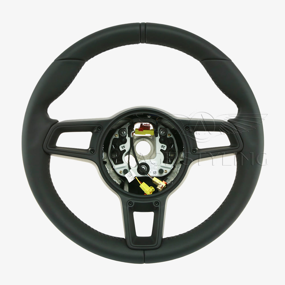 17-19 Porsche GT2 RS GT3 RS Black Leather Steering Wheel # 9P1-419-091-GG-A34