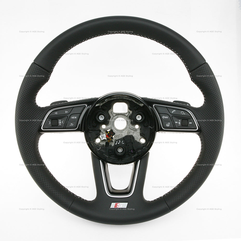 17-20 Audi A4 S4 S-Line Heated DSG Multimedia Steering Wheel # 8W0-419-091-DA-JAH