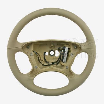 06-08 Mercedes-Benz CLS550 CLS63 Cashmere Beige Steering Wheel w Gear Shifters # 219-460-20-03-8K75