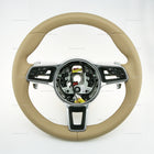 15-18 Porsche Cayenne GTS PDK Luxor Beige Steering Wheel  # 958-347-804-30-9J9