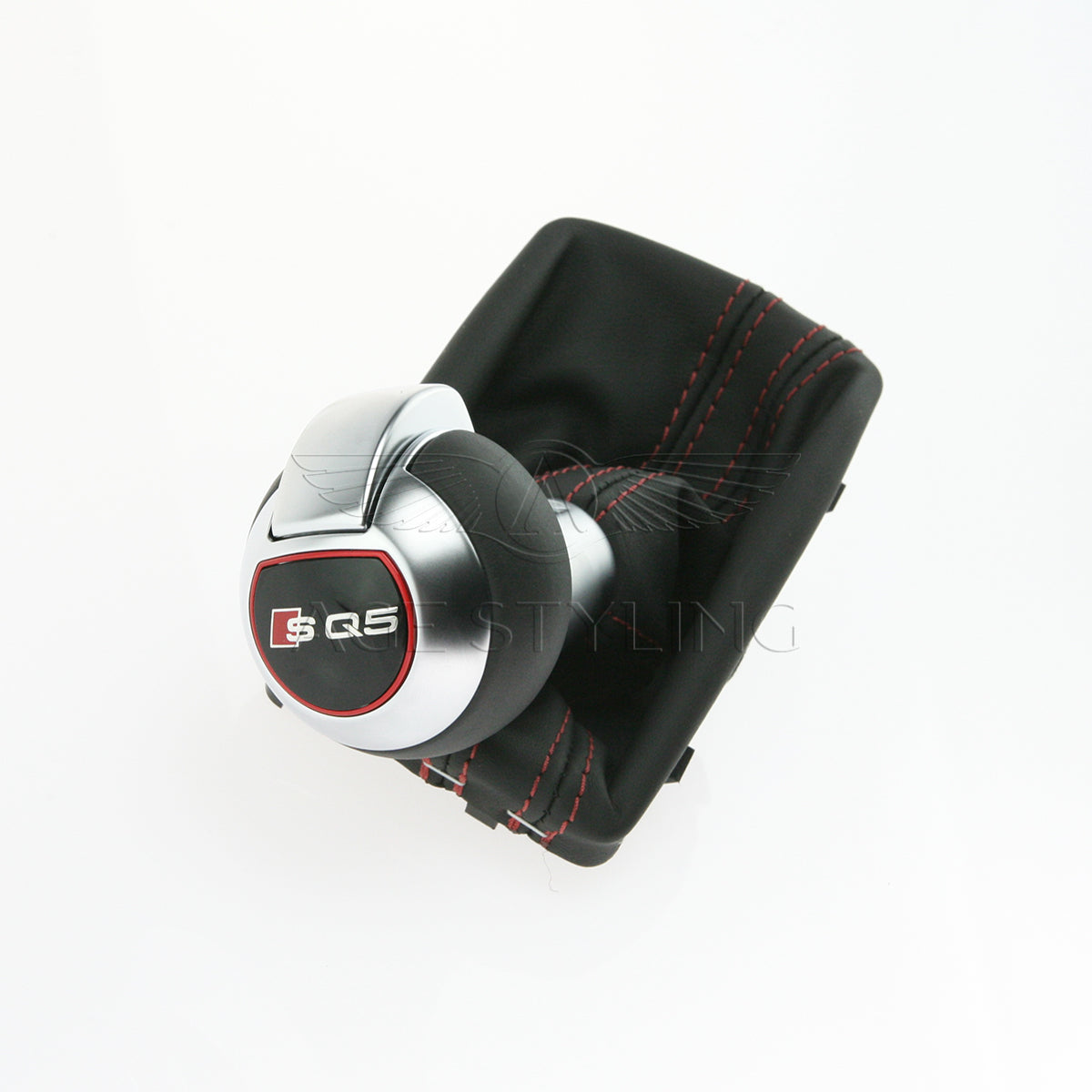 audi gear Audi SQ5 Q5 Gear Shift Knob Red Stitching # 8R1-713-139-B-IWZ