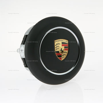 17-19 Porsche 911 Boxster 718 Spyder Driver Airbag Black Leather # 9P1-880-201-AN-A34, 9P1 880 201 AN A34, 9P1880201ANA34, 9P1-880-201-AB-A34, 9P1 880 201 AB A34, 9P1880201ABA34, 9P1-880-201-AH-A34, 9P1 880 201 AH A34, 9P1880201AHA34, 9P1-880-201-L-A34, 9P1 880 201 L A34, 9P1880201LA34, 9P1-880-201-R-A34, 9P1 880 201 R A34, 9P1880201RA34