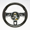 15-18 Porsche Cayenne GTS Steering Wheel Walnut Wood Brown Leather # 958-347-804-35-6H6