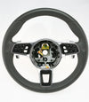 19-22 Porsche Cayenne PDK Multimedia Grey Leather Heated Steering Wheel # 9Y0-419-091-AN-OU6