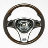 16-19 Mercedes-Benz GLE350 GLE400 GLE450 GLE550e GLE43 Walnut Wood Brown Leather Steering Wheel # 002-460-24-03-8R01